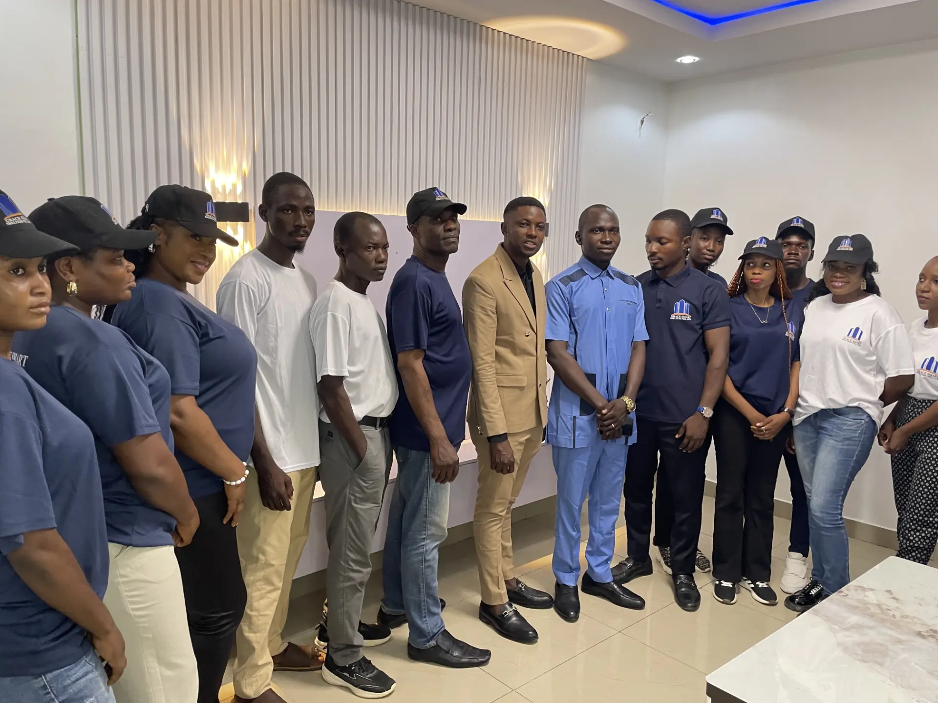 The Grace Smart Shelters team in Abuja